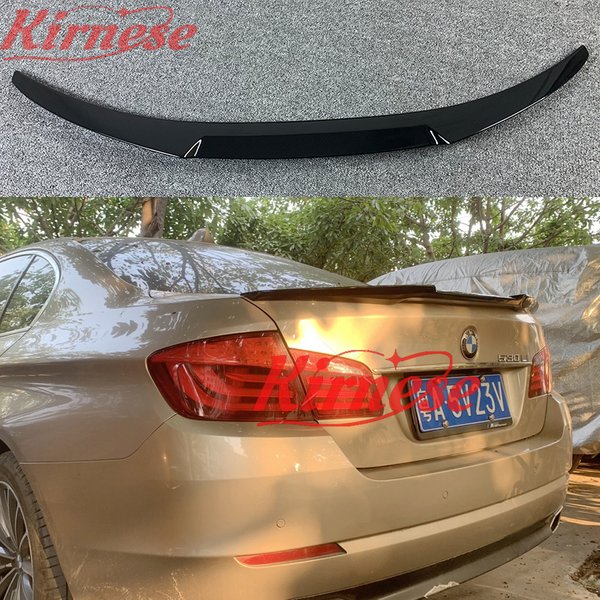 For BMW 5 Series F10 Spoiler 2010-2017 Year Real Glossy Black Carbon Fiber Rear Wing M4 Style Sport Body Kit