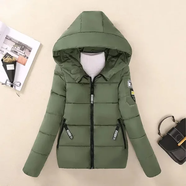 Parkas Mit Kapuze Kurze Mäntel Weibliche Parka Warme Verdicken Jacke Koreanische Lose Baumwolle Gepolsterte Outwear 2025, Neue Winter Jacke Frauen