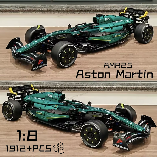 MK6022 1912PCS 1:8 Nouveau modèle Technic Martin Aramco AMR25, blocs de construction MOC, voiture de sport, kit de montage DIY, jouet, cadeaux pour garçon, décoration