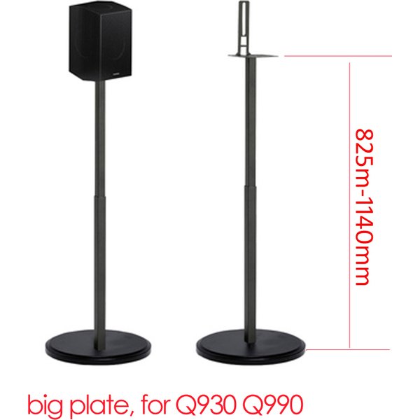 (1 paire = 2 pièces) SF10L 82,5 cm-114 cm Support de sol pour haut-parleur à colonne ronde réglable pour son surround Q930 Q990B Q30B Q90B 9500S