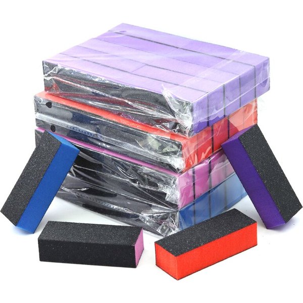 5/10 PCS Professionelle Nagel Dateien Schwarz Schleifpapier Block Hohe Qualität Bunte Schwamm Nagel Puffer Block Dateien Für Maniküre kunst