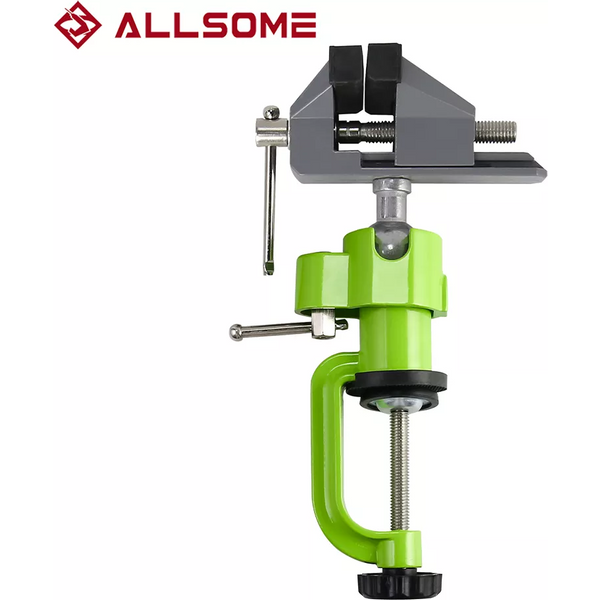 ALLSOME 3" Universal Aluminum Table Vise 360 Degrees Rotating BG-6267A