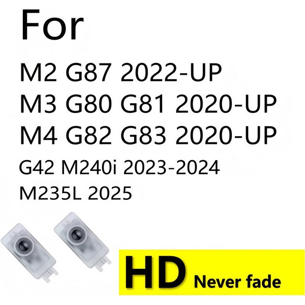 Projecteur LED HD pour portière de voiture pour BMW M2 G87 G42 M240i M3 G80 G81 M4 G82 G83 G20 G22 2020 2021 2022 2023 2024 2025 Accessoires