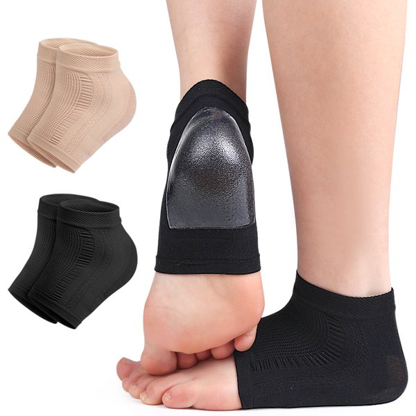 Chaussettes à talons en Gel de maille et Silicone, couvre-pied, hydratant, Anti-usure, Anti-fissuration sèche, demi-chaussettes courtes, coussinets de protection du talon