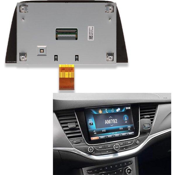 Original 8.0 "OPEL Astra k remplacer l'écran tactile avec écran LCD LQ080Y5DZ10 pour OPEL Vauxhall voiture DVD GPS Navigation 2015-2020