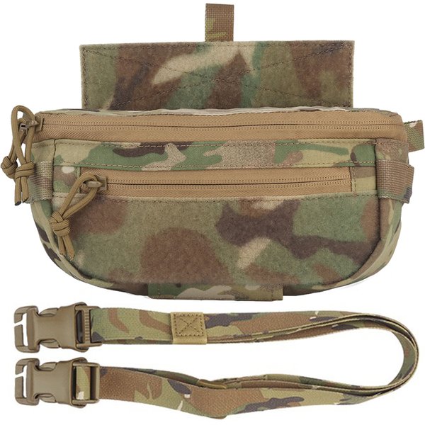 Tactical Plate Carrier Airsoft Hunting Vest Abdominal Drop Pouch Shoulder Bag Dual-Purpose for V5 JPC CPC LBT D3CR MK3 Storage