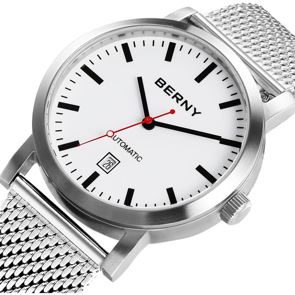 BERNY Men Wristwatch Mechanical Watch For Men Automatic Watches Original Luxury Brand Male Clock 5ATM Waterproof