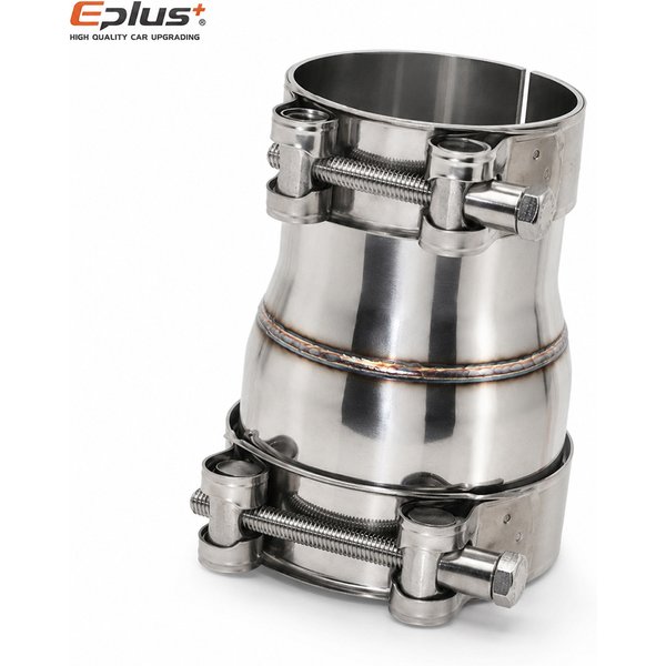 Adaptateur de raccordement universel en acier inoxydable EPLUS pour tuyau d'échappement de moto et de voiture, installation sans soudure