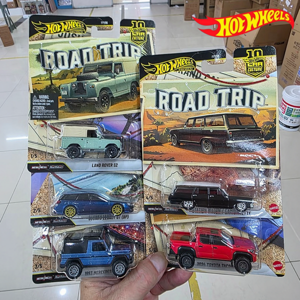 Hot Wheels Road Trip Diecast Modellauto 1/64 Original auf Lager Car Culture Mercedes Benz G-Klasse Subaru Legacy als Geburtstagsgeschenk
