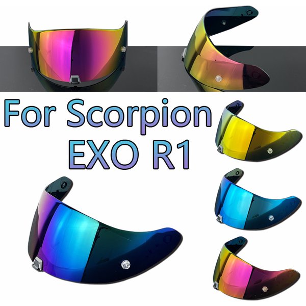 Motorradhelm-Visierlinse für KDF-16-1 Scorpion Exo 1400 Carbon, R1 Air EXO 520, Anti-UV, kratzfest, staubdicht, Windschutz