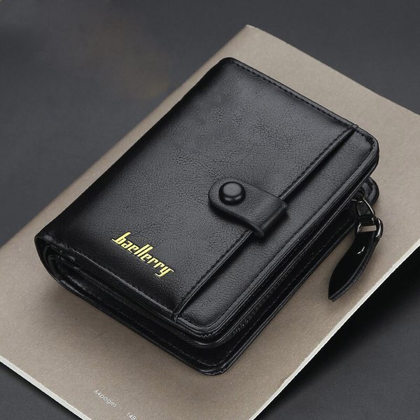 Mode Männer Brieftaschen Hohe Qualität PU Leder Zipper Kurze Design Karte Halter Männlichen Geldbörse mit Münzfach Halter Männer Brieftaschen