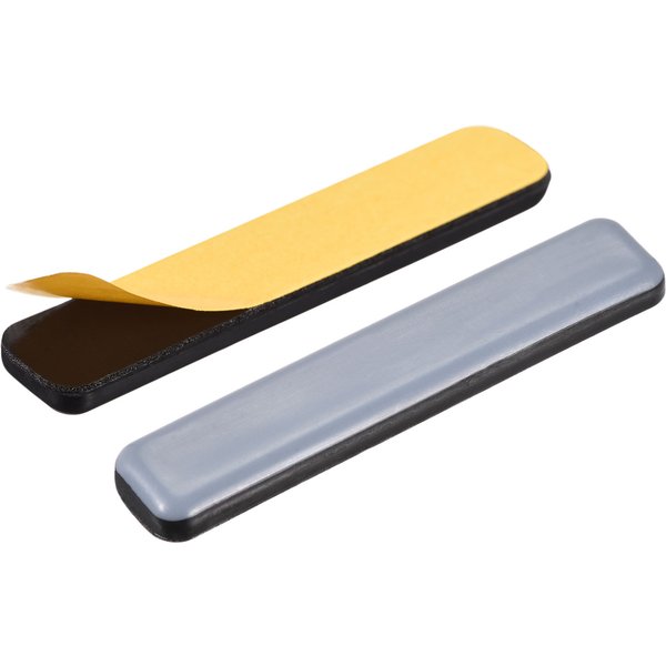 Uxcell 8 pièces 75mm x 15mm curseurs de meubles rectangulaires en PTFE, auto-adhésifs pour planchers en bois, carreaux de céramique et tapis