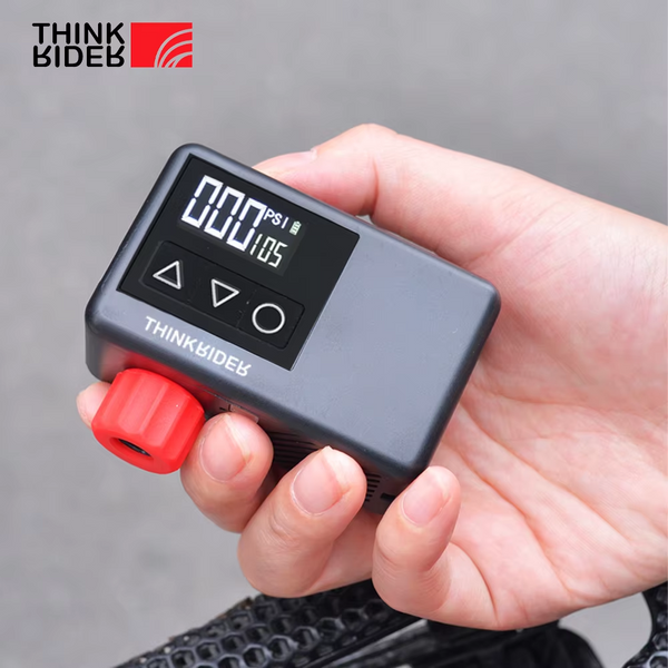 ThinkRider 120 PSI Portable vélo de poche pompe à Air électrique MINI gonfleur de pneu pour vélo affichage de jauge numérique