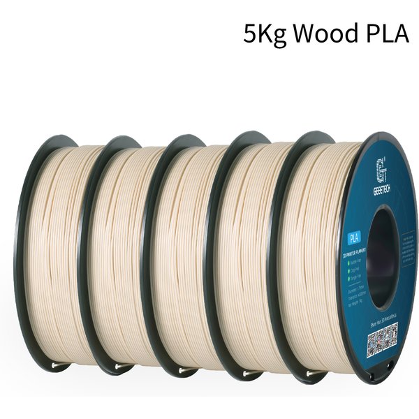 Geeetech Wood PLA 5kg 1.75mm Filament 3D Print Wire Vacuum Packaging Local Warehouses Colorful Plastic for FDM 3D Printer