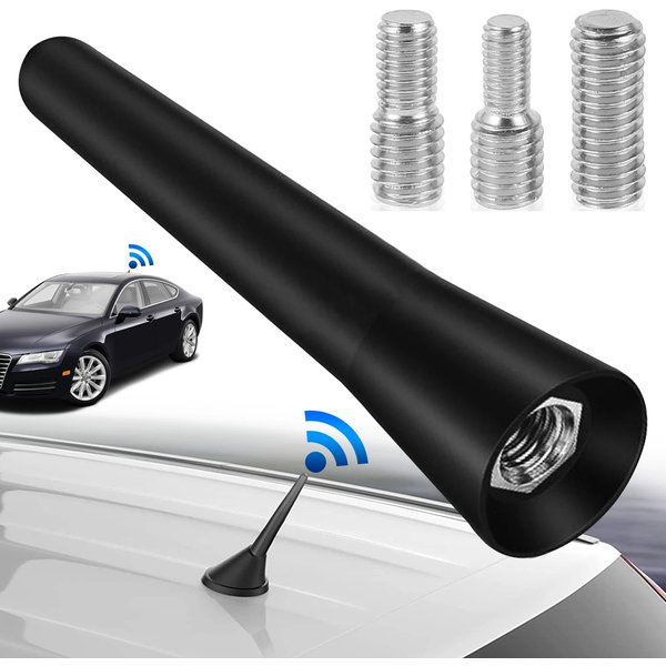 Strong Radio Roof Mount FM AM DAB Black 6.5cm Length Auto Universal with Screws Car Antenna Mini Short Vehicle Accessories