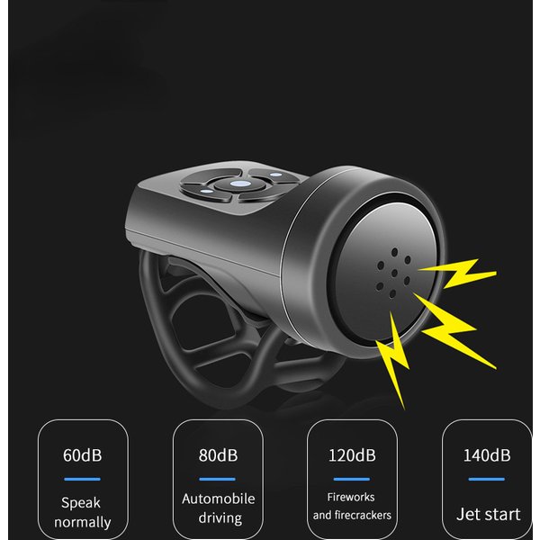 ESLNF-Sonnette électrique aste pour vélo et moto, alarme antivol, klaxon d'alarme fort, accessoires de cyclisme sur route