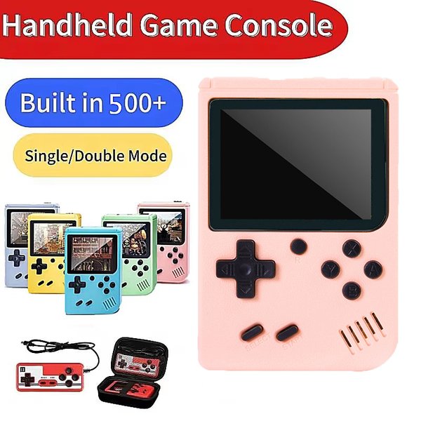 Integrierte 500+ klassische Spiele, Handheld-Game-Spieler für Kinder zum Aufladen des Gameboy-Ausgangsemulators, kann an den Fernseher angeschlossen werden