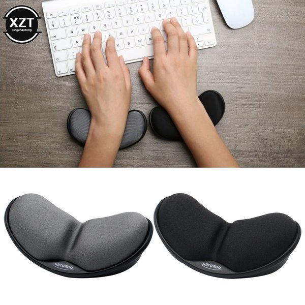 Tapis de souris de jeu en mousse à mémoire de forme, aide-poignet en caoutchouc confortable, polymères de souris ergonomiques, design sain pour PC et ordinateur, 3D