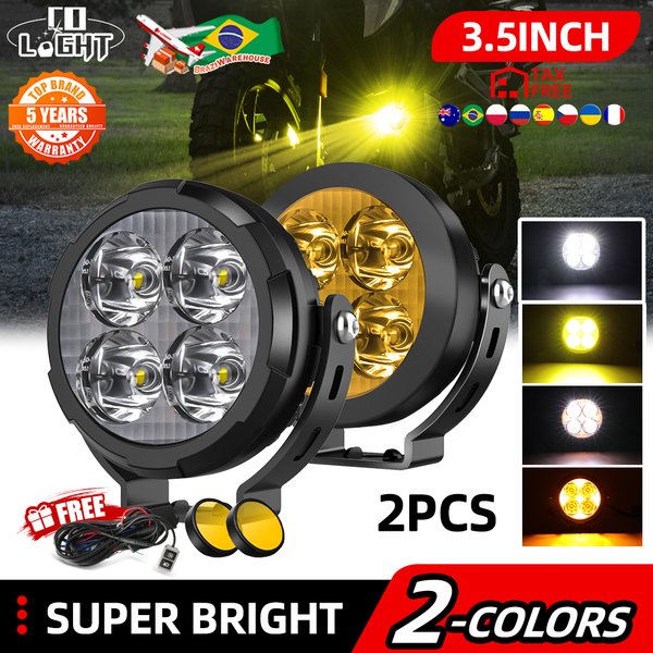 CO LIGHT 3 Zoll weiß gelb LED Spot Arbeit Fahren Nebelscheinwerfer mit Verkabelung für Auto Auto SUV Motorrad ATV UTV LKW 4x4 12V 24V