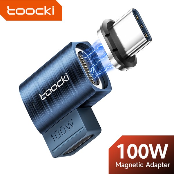 Toocki USB3.0 USB C to Type C Magnetic OTG Adapter PD 100W Fast Charging 5Gbps Data OTG Converter for Macbook iPhone 15