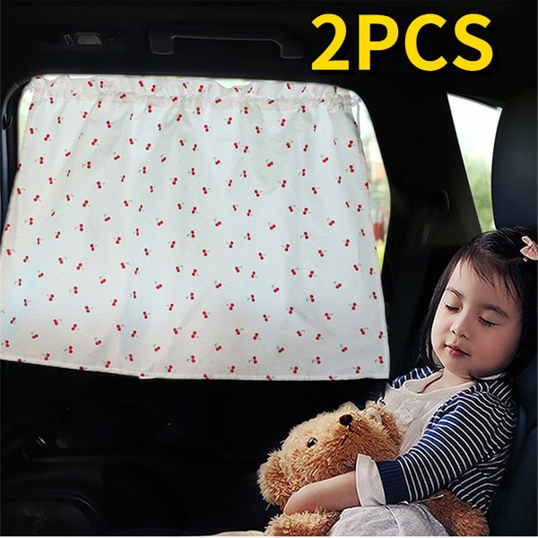 2 Stück Saugnapf-Sonnenschutz für Autofenster, Cartoon-Design, universeller Seitenfenster-Sonnenschutz, UV-Schutz für Kinder, Babys und Kleinkinder
