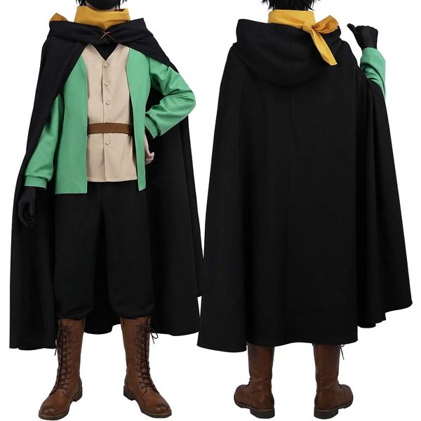 Costume de cosplay HOLOUN Zero Anime Natsuki Subaru, cape noire, gilet, pantalon, écharpe, gants, Halloween, Noël, convention, XS-3XL