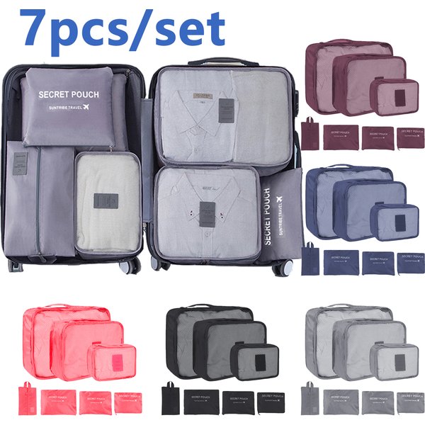 7/6 stücke Reise Lagerung Tasche Große Kapazität Koffer Lagerung Gepäck Kleidung Sortierung Organizer Set Beutel Fall Schuhe Verpackung Cube