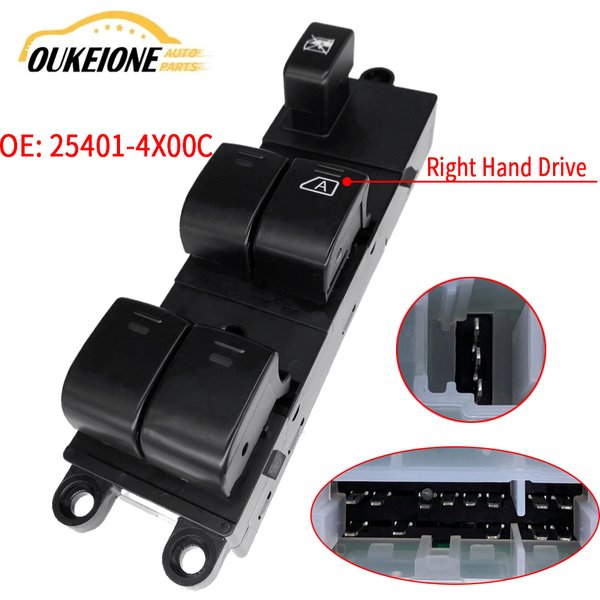 RHD Electric Window Switch Glass Lifter Button for Nissan Qashqai J10 JJ10 2010 2011 2012 Pathfinder R51 Accessories 25401-4X00C