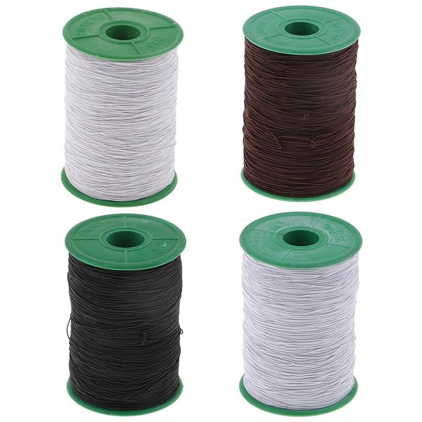0,5mm elastische Stretch-Polyester-Schnur für Schmuck herstellung Armband Perlen faden Meter/Rolle