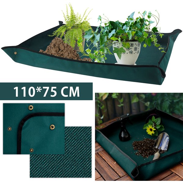Tapis de plantation en tissu Oxford, 110CM, pliable, imperméable, pour pointage de plantes, pour jardinage, Pots de fleurs, tapis de transplantation