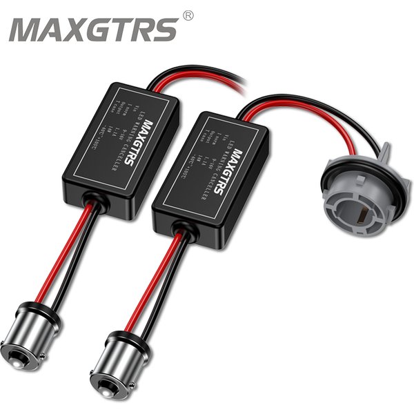 2x Résistance Caubus 1156 P21W PY21W T20 7440 7443 3157 pour feux de signalisation LED, feux de recul, feux de freinage, feux antibrouillard, décodeur sans erreur de charge