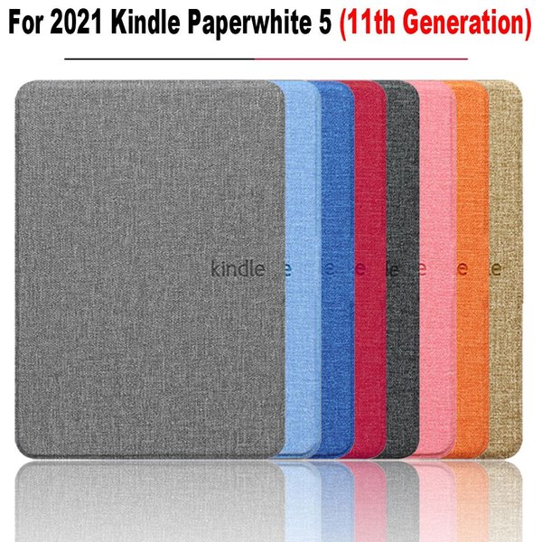 Coque de protection Ultra fine en cuir PU, étui Folio de 6.8 pouces pour Kindle Paperwhite 5 11e génération 2021