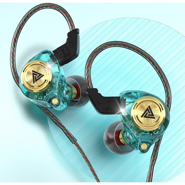 Original QKZ AK3 FiLe HiFi Kopfhörer 3,5 mm kabelgebundene Kopfhörer mit Mikrofon Bass Stereo Ohrhörer Musik Sport Headset für Smartphone