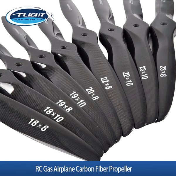 Hélices en fibre de carbone pour avions RC à essence 18x8 18x10 19x8 19x10 20x8 22x8 22x10 23x8 23x10 Accessoires pour modèles d'avions