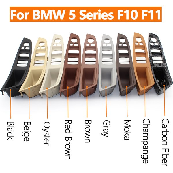 Poignée de porte intérieure gauche pour conducteur, panneau d'accoudoir de remplacement pour BMW série 5 F10 F11 520i 523i 525i 51417225867