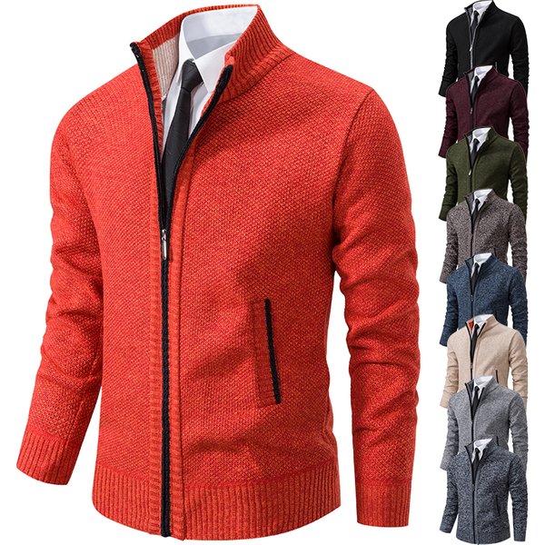 2023 New Fashion Men's Knitted Sweater Cardigan Joker Comfortable Warm Casual Coat