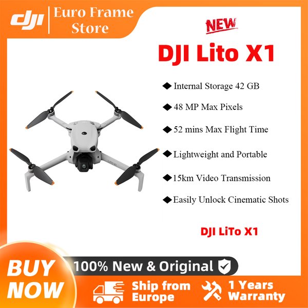 DJI Lito X1 Składany, lekki dron 4K z detekcją przeszkód, funkcją ActiveTrack, sensorem 1/1.3 cala, zasięgiem transmisji 15 km dla początkujących C0