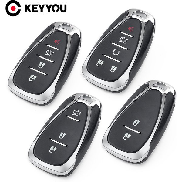 EllYYOU-Coque de clé de voiture à distance pour Chevrolet Camaro, Equinox, Cruze, Malibu, Spark, Smart Key Shell, Fob Case, 2, 4, 5/6 boutons