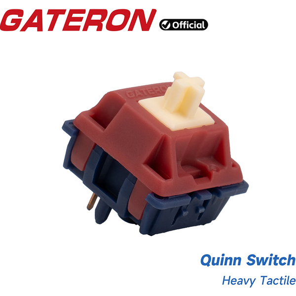 GATERON Quinn Switch-Clavier mécanique de jeu personnalisé, RVB, 5 broches, papatactile, nylon, POM, bricolage