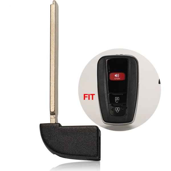 Jingyuqin Smart Remote Auto Schlüssel Einsatz Keyless Fob Für Toyota CHR C-HR Prado Prius Camry Corolla RAV4 ungeschnitten Schlüssel Blank Klinge