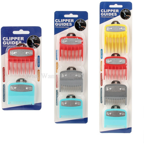 2/3/4Pcs Haar Clipper Wachen Für Wahl Haar Trimmer Pro Schneiden Guide Kämme Farbe Grenze Kamm friseur Haarschnitt Werkzeuge Y1113