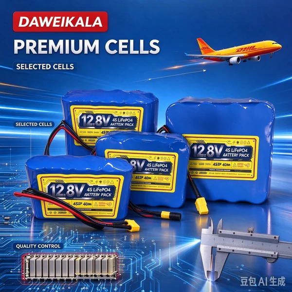 12,8-V-LiFePO4-Akkupack, 10 Ah, 20 Ah, 30 Ah, 40 Ah, 50 Ah, wiederaufladbarer Lithium-Eisenphosphat-Akku, mit integriertem BMS, ideal für Solar-Straßenbeleuchtung, Camping, Wohnmobile und