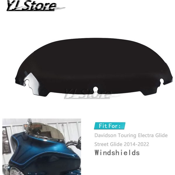 Fit Für Harley Touring Street Electra Glide Ultra Limited 2014-2022 Motorrad 7 "Windschutzscheibe Obere Verkleidung Windschutzscheibe