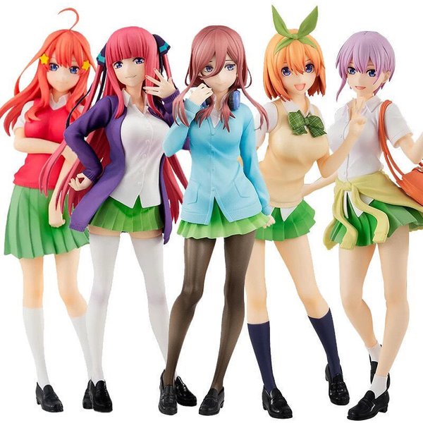 5 Toubun No Hanayome Anime-Figur Nakano Ichika Nino Miku Yotsuba Itsuki PVC-Statue Modell Ornament Sammlerstück Spielzeug für Fans