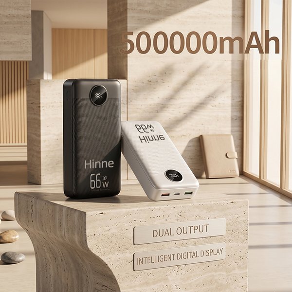 50000mAh Powerbank mit hoher Kapazität, 66W superschnelles Laden, gleichzeitiges Laden von bis zu 3 Geräten, LED-Taschenlampe, universelles tragbares Ladegerät für iOS und Android, für Reisen, Camping