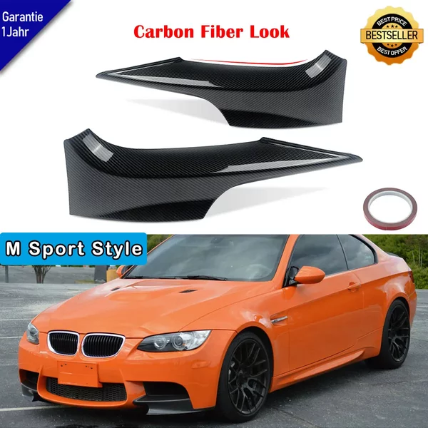 MagicKit für BMW 3er E92 E93 2006–2009, Carbonfaser-Look, Frontstoßstangen-Splitterlippe