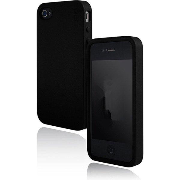 Coque noire antichoc pour Apple iphone 4, 4S, housse de protection pour téléphone portable