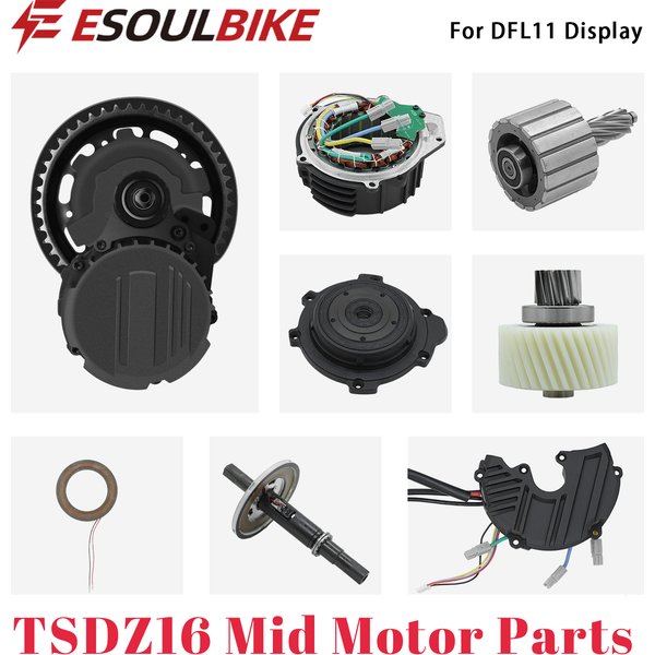 Pièces de rechange pour vélo électrique Tongsheng TSDZ16 48V 1000W : Ensemble rotatif, grand engrenage, roue en nylon, contrôleur de couple