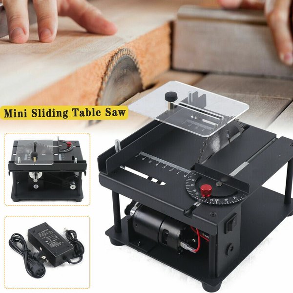 Mini-Tischkreissäge für Handwerker, Tragbare Mini-Tischkreissäge, 200W Leistung Multifunktionale Tischkreissäge, 7-stufig einstellbar, 0-90° ° Schneiden, für Heimwerker, Holz-, Acryl- und