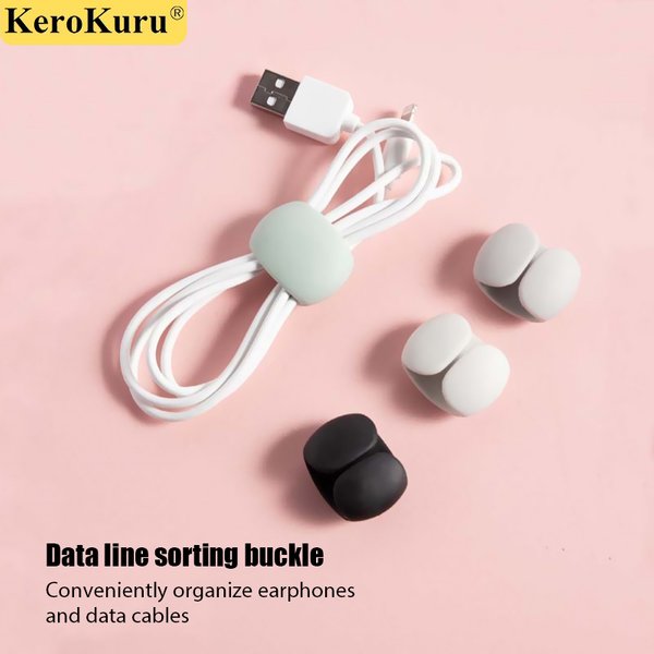 Enrouleur de câble, organisateur de câbles, Clips, fil de souris, support de casque, support de chargeur USB, organisateur de bureau bien rangé, protecteur de fil
